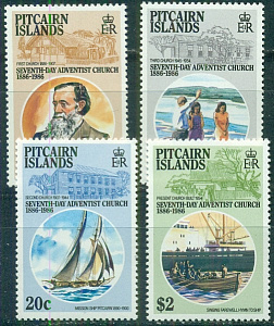 Питкерн,1986, Церовь Адвентистов, 4 марки